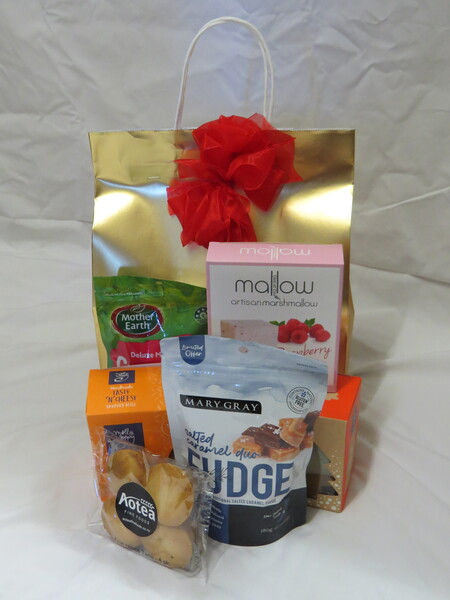 Gold Christmas Gift Bag